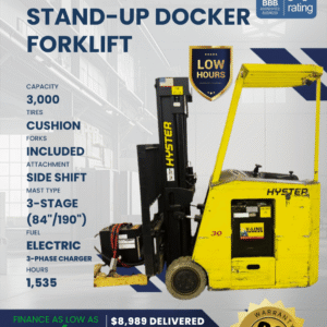2000 HYSTER 3K STAND-UP DOCKER FORKLIFT