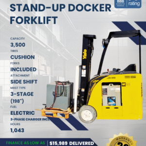 2010 YALE 3.5K STAND-UP DOCKER FORKLIFT