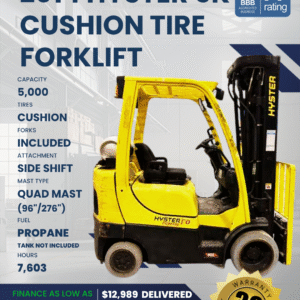 2014 HYSTER 5K CUSHION TIRE FORKLIFT