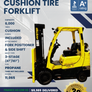 2015 HYSTER 6K CUSHION TIRE FORKLIFT