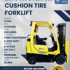2016 HYSTER 5K CUSHION TIRE FORKLIFT