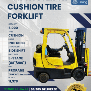 2017 HYSTER 5K CUSHION TIRE FORKLIFT