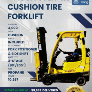 2018 HYSTER 4K CUSHION TIRE FORKLIFT