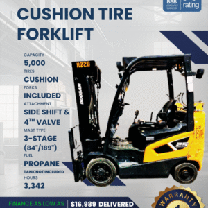 2021 DOOSAN 5K CUSHION TIRE FORKLIFT