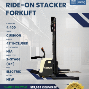 2023 PATRIOT 4.4K RIDE-ON STACKER FORKLIFT