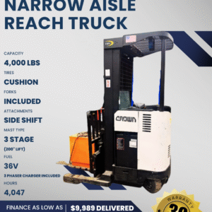 1997 CROWN 4K NARROW AISLE REACH TRUCK